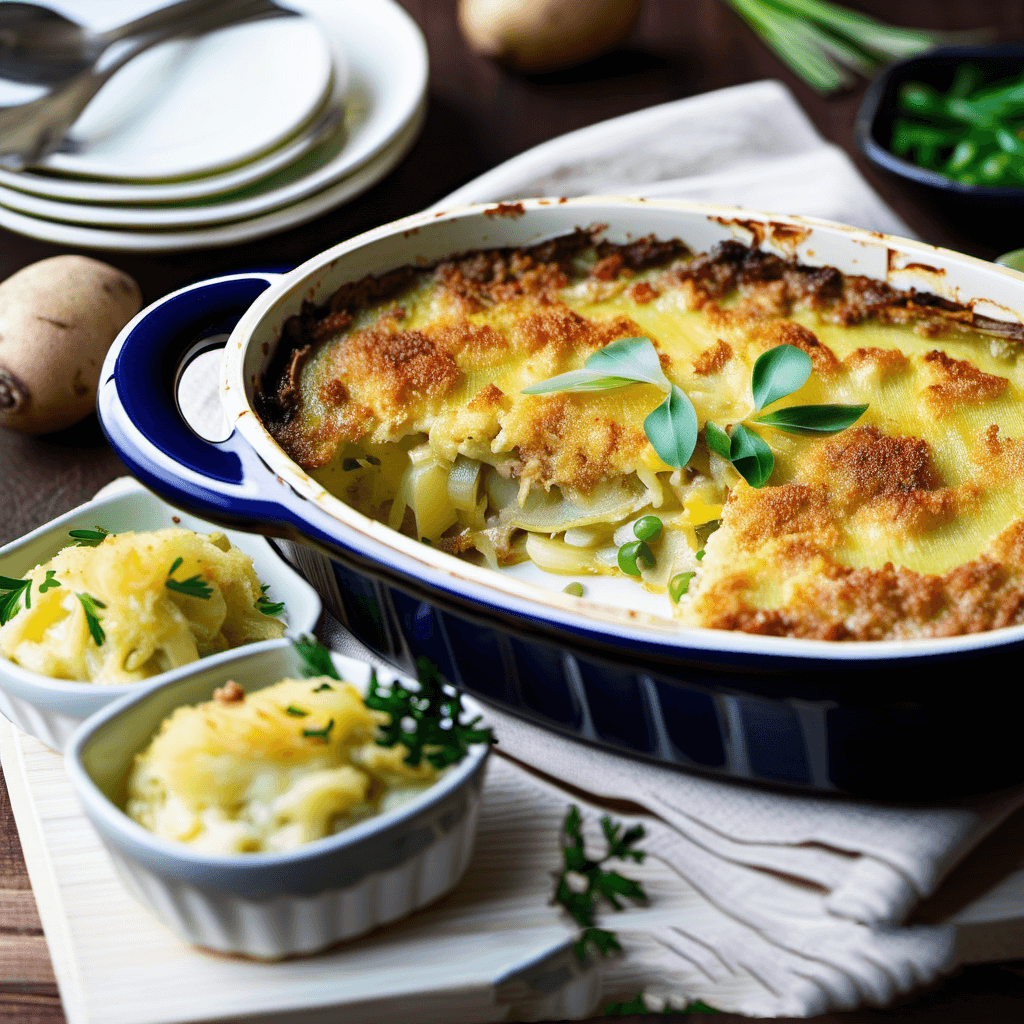 potato leek gratin